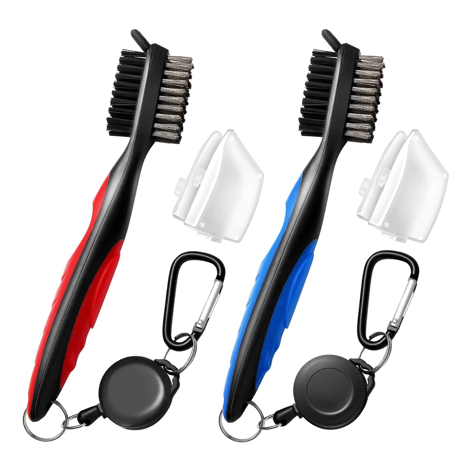 3-in-1 Golf Club Groove Cleaner Brush Set (2-Pack)